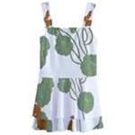 Nasturtium Flowers Plant Leaves Kids  Layered Skirt Swimsuit