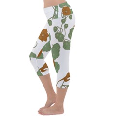 Lightweight Velour Capri Yoga Leggings 