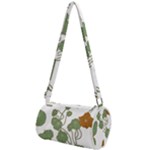 Nasturtium Flowers Plant Leaves Mini Cylinder Bag