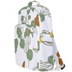 Nasturtium Flowers Plant Leaves Double Compartment Backpack