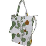 Nasturtium Flowers Plant Leaves Shoulder Tote Bag