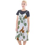 Nasturtium Flowers Plant Leaves Camis Fishtail Dress