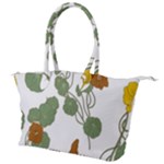 Nasturtium Flowers Plant Leaves Canvas Shoulder Bag