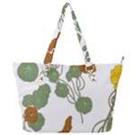 Nasturtium Flowers Plant Leaves Full Print Shoulder Bag