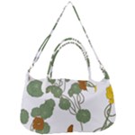 Nasturtium Flowers Plant Leaves Removable Strap Handbag