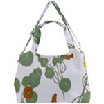 Nasturtium Flowers Plant Leaves Double Compartment Shoulder Bag