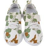 Nasturtium Flowers Plant Leaves Kids  Velcro Strap Shoes