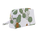 Nasturtium Flowers Plant Leaves Wristlet Pouch Bag (Medium)