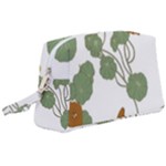 Nasturtium Flowers Plant Leaves Wristlet Pouch Bag (Large)