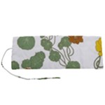 Nasturtium Flowers Plant Leaves Roll Up Canvas Pencil Holder (S)