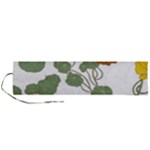 Nasturtium Flowers Plant Leaves Roll Up Canvas Pencil Holder (L)