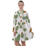 Nasturtium Flowers Plant Leaves All Frills Dress