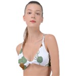 Nasturtium Flowers Plant Leaves Knot Up Bikini Top