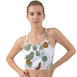 Nasturtium Flowers Plant Leaves Mini Tank Bikini Top