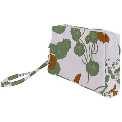 Nasturtium Flowers Plant Leaves Wristlet Pouch Bag (Small) from ArtsNow.com