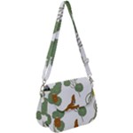 Nasturtium Flowers Plant Leaves Saddle Handbag