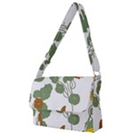 Nasturtium Flowers Plant Leaves Full Print Messenger Bag (L)