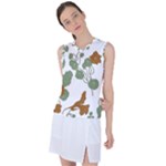 Nasturtium Flowers Plant Leaves Women s Sleeveless Sports Top