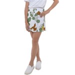 Nasturtium Flowers Plant Leaves Kids  Tennis Skirt