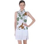 Nasturtium Flowers Plant Leaves Women s Sleeveless Polo T-Shirt