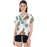 Nasturtium Flowers Plant Leaves Open Back Sport T-Shirt