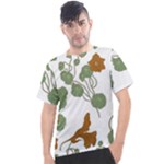 Nasturtium Flowers Plant Leaves Men s Sport Top