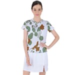 Nasturtium Flowers Plant Leaves Women s Sports Top