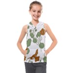 Nasturtium Flowers Plant Leaves Kids  Sleeveless Hoodie