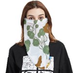 Nasturtium Flowers Plant Leaves Face Covering Bandana (Triangle)