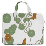 Nasturtium Flowers Plant Leaves MacBook Pro 13  Double Pocket Laptop Bag