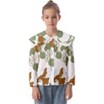 Nasturtium Flowers Plant Leaves Kids  Peter Pan Collar Blouse