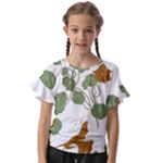 Nasturtium Flowers Plant Leaves Kids  Cut Out Flutter Sleeves