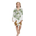 Kids  Long Sleeve Velvet Lounge Robe 