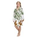 Kids  Long Sleeve Velvet Lounge Robe 