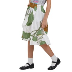 Kids  Ruffle Flared Wrap Midi Skirt 