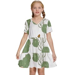 Kids  Short Sleeve Tiered Mini Dress 