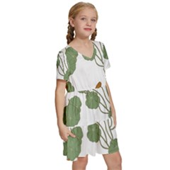 Kids  Short Sleeve Tiered Mini Dress 