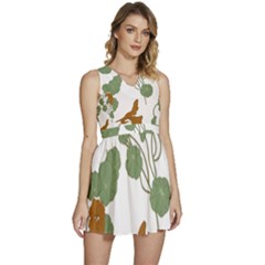 Sleeveless High Waist Mini Dress 