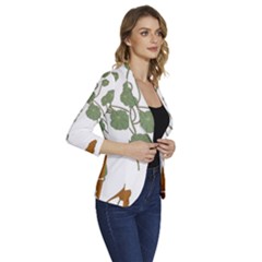 Women s One-Button 3/4 Sleeve Short Jacket 