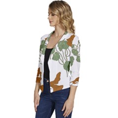 Women s Casual 3/4 Sleeve Spring Jacket 