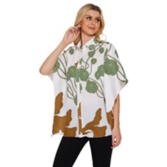 Women s Batwing Button Up Shirt 