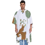 Nasturtium Flowers Plant Leaves Men s Hooded Rain Ponchos