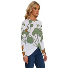 Long Sleeve Crew Neck Pullover Top 