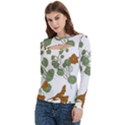 Women s Cut Out Long Sleeve T-Shirt 