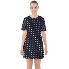 Sixties Short Sleeve Mini Dress 