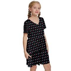 Kids  Short Sleeve Tiered Mini Dress 