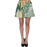 Leaves Pattern Flora Skater Skirt