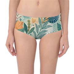 Mid-Waist Bikini Bottoms 