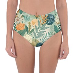 Reversible High-Waist Bikini Bottoms 