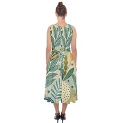 Midi Tie-Back Chiffon Dress 